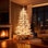 Arbre de Noël artificiel en bouleau blanc 6 pi avec 3 couleurs claires