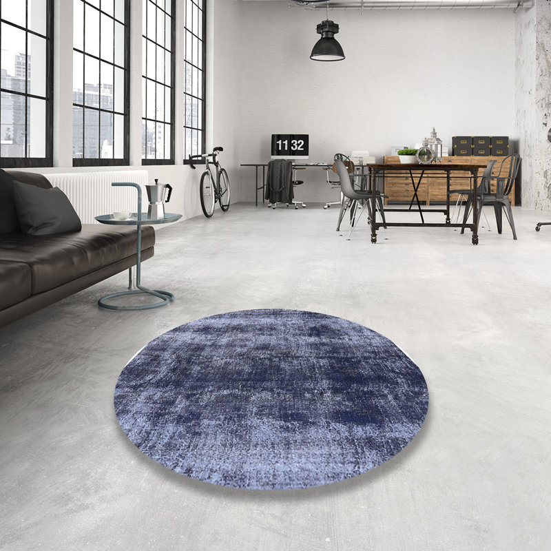 Abstract Indoor Rug, Round 7'