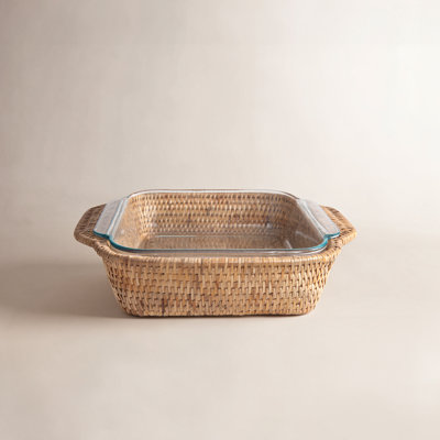 Sampson Square Rattan Baker Basket