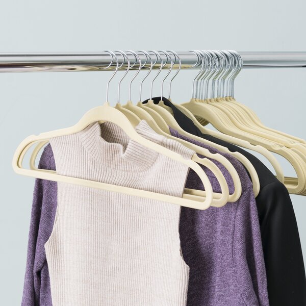 Honey-Can-Do Kids Wood Shirt Hangers, 10-Pack ,Natural