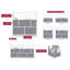Harmony Modular Room Divider Wall System - 70" x 70" Add-On Wall
