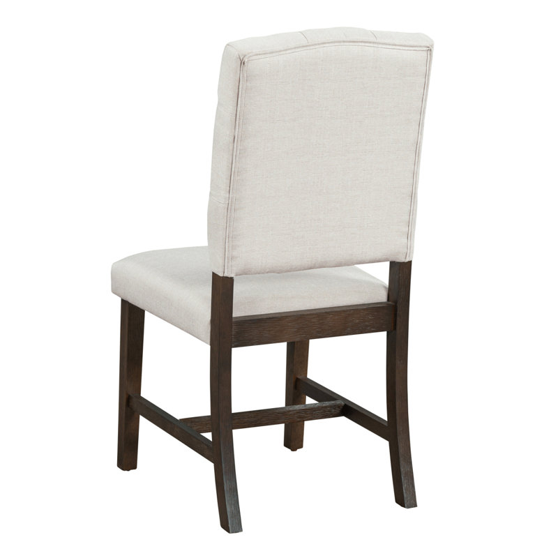 Trexm 5-Piece Retro Functional Dining Set, Round Table With A Leaf And 4 Upholstered Chairs For Dining Room And Living Room