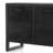 Solid Wood Sideboard Cabinet TV Console Black Pine Wood