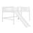 Solid Wood Floor Loft Bed With Slide And Ladder-703661509