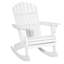 Chaise avec chaise berçante en bois Adirondack