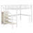 Loft Bed With L-Shaped Desk And USB,Wardrobe,Shelf,And LED