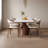 Rectangular Rock Slab Solid Wood Dining Table-594797921