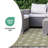 Floral Green White Scandinavian Indoor/Outdoor Area Rug-929904696