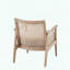 Chaise d'appoint Mid-Century avec dossier en canne