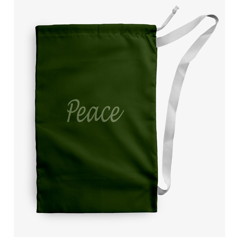 Sac à linge Peace Peace, Moyen (H 36 po x l 28 po), Vert