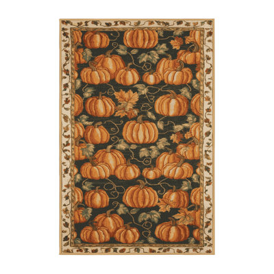  Tapis lavable à la citrouille