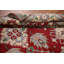 Tapis oriental géométrique rouge Kazak 10