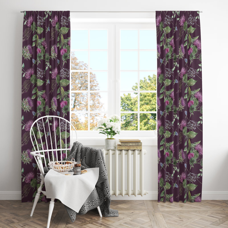 Semi Sheer Curtain Pair, 20" W x 61" L