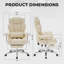 Fauteuil de bureau de direction avec repose-pieds, dossier ergonomique inclinable à dossier haut et confortable en cuir pour la maison et le bureau-1337389775