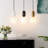 Matsu 1 - Light White/Black/Brass Single Pendant