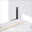 Grand lit escamotable mural avec tablettes supérieures et USB, peu encombrant et confortable