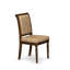 Cet ensemble de salle à manger 9 pièces comprend une table de salle à manger et 8 chaises de cuisine en tissu de polyester beige à haut dossier - finition noyer antique-240995837-260070353-260070317