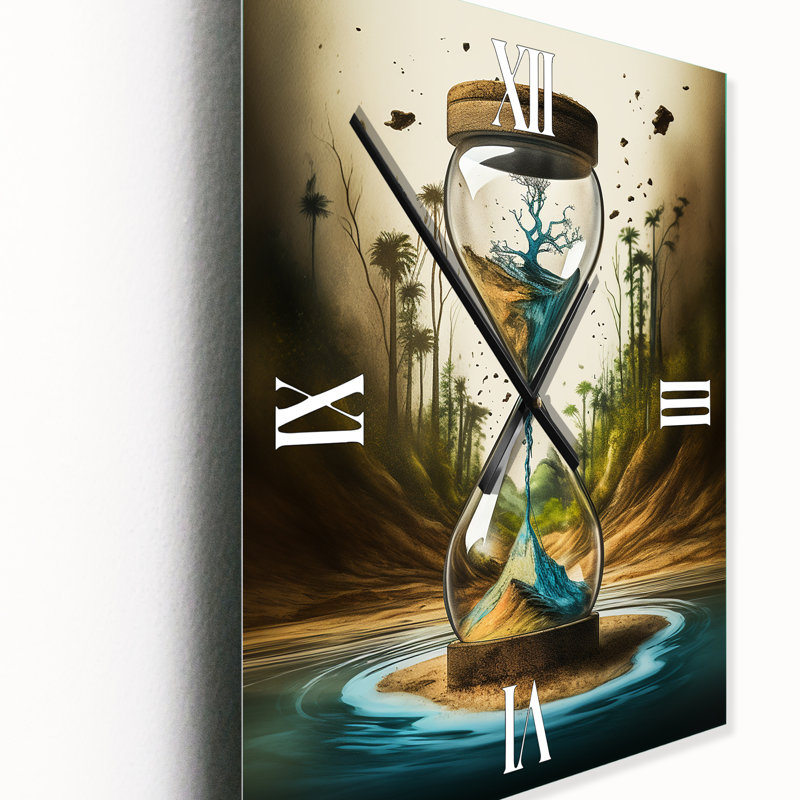 Horloge murale Jalecia, H 28 po x l 12 po x P 1 po