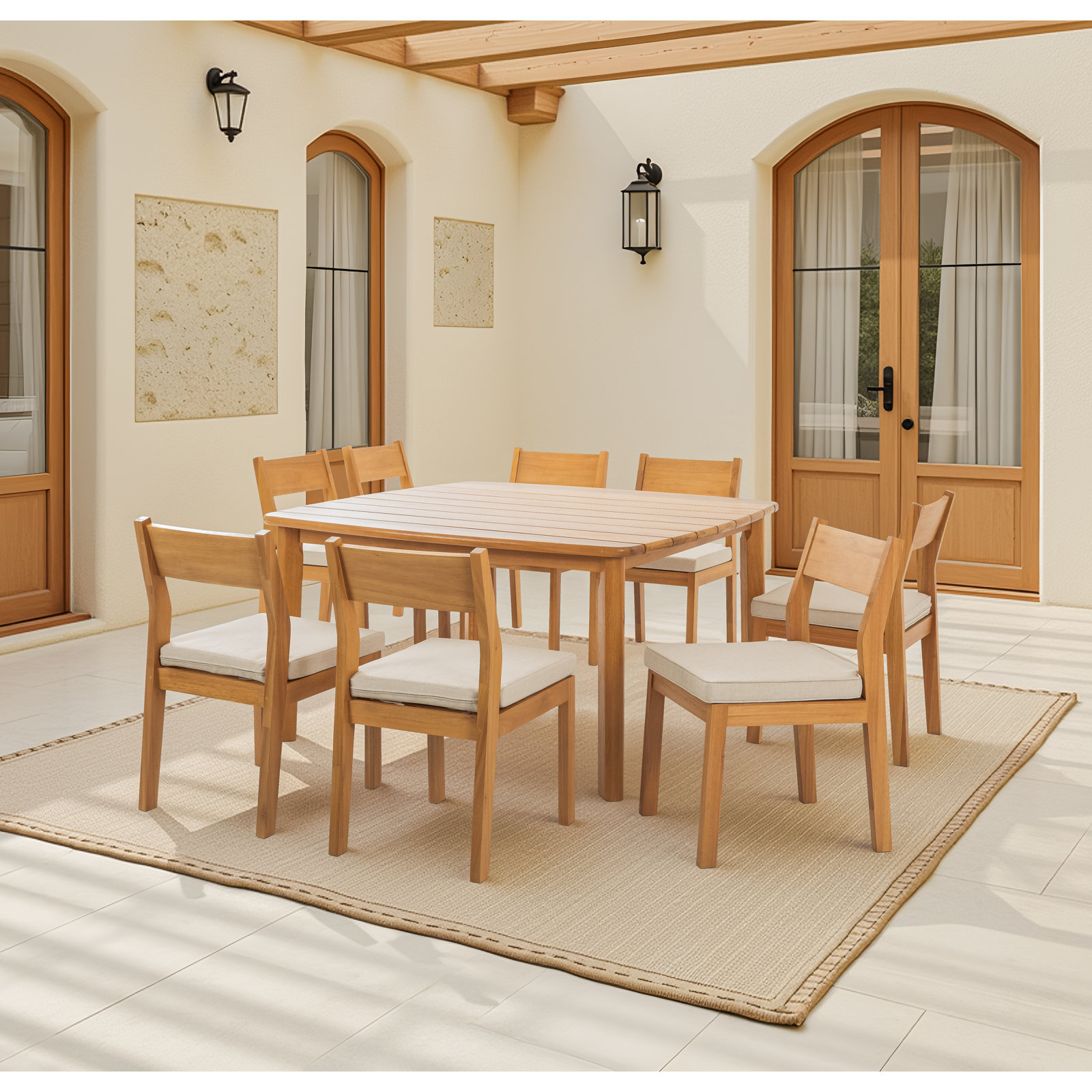 Eucalyptus Patio Dining Set