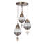 Glidden 3 - Light Gold Cluster Pendant