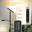 175cm LED Tray Table Floor Lamp