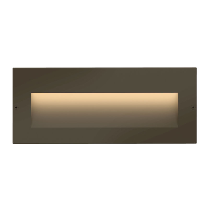 Taper Horizontal 12V Hardwired Integrated LED Landscape Recessed Step Light