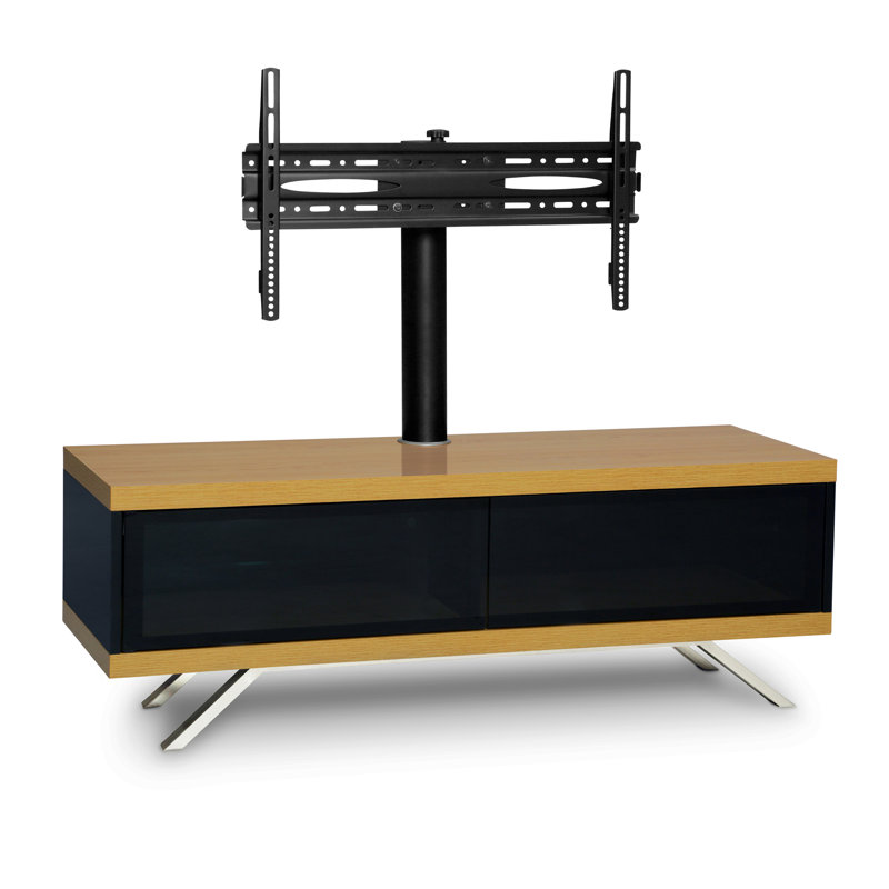 Connie TV Stand for TVs up to 65", Oak/Gloss Black
