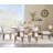 Dining Set Mid-Century Modern Wooden Table & Upholstered Chair Set For Home, Kitchen, Dining Room-112497318