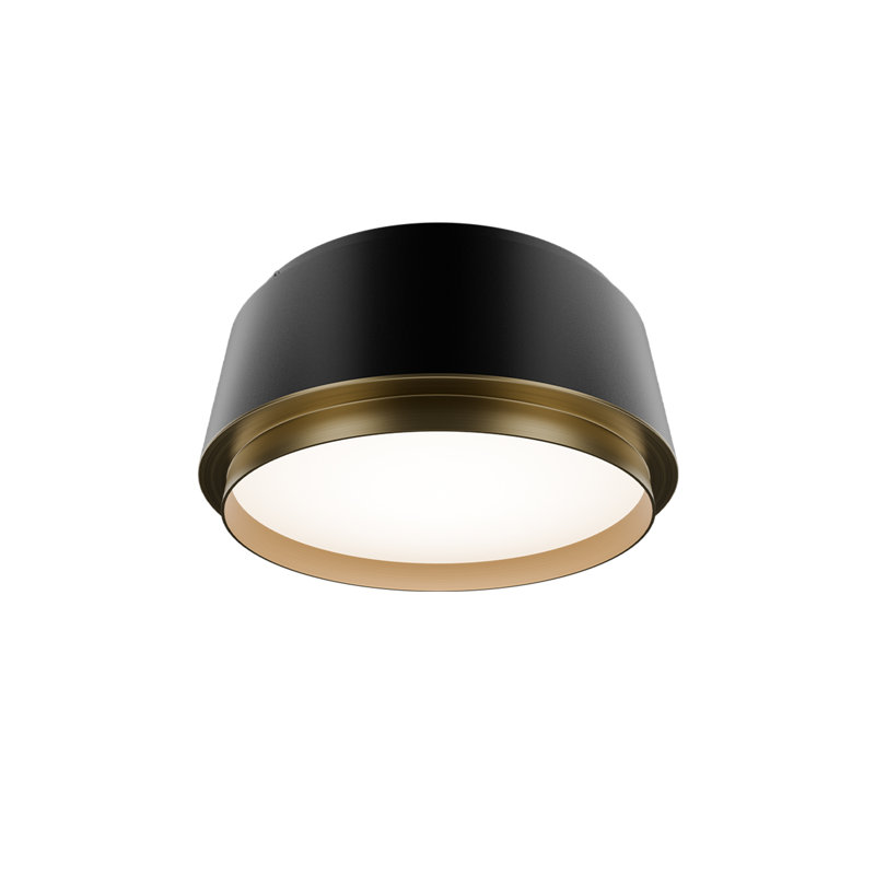 Salvo 9" Dimmable LED Flush Mount Light Fixture With Built In Color Temperature Adjustability Switch From 2700K/3000K/3500K/4000K