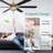 65 Inch Gorgeous Crystal Ceiling Fan With Lights And Remote, Modern 6 Speeds DC Motor Reversible Ceiling Fan For Bedroom-105767743
