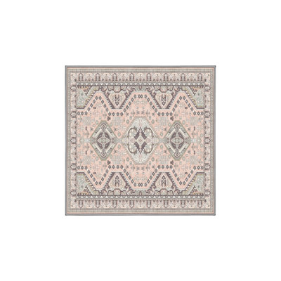 Tapis oriental en chenille / polyester tissé à la main Flemon