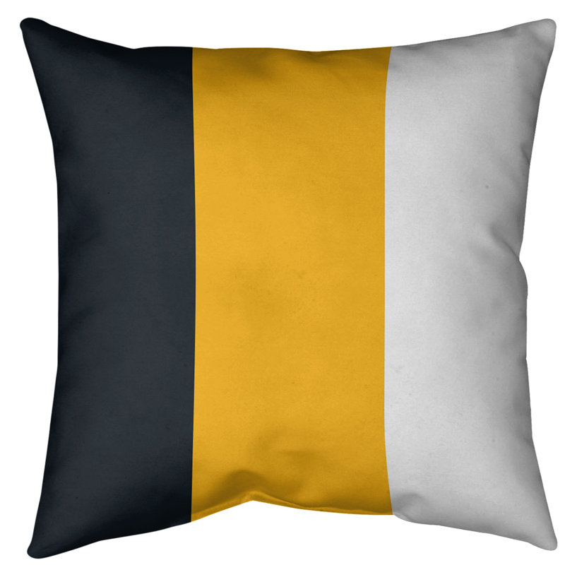 Housse de coussin, 18 po x 18 po, Doré, Polyester filé