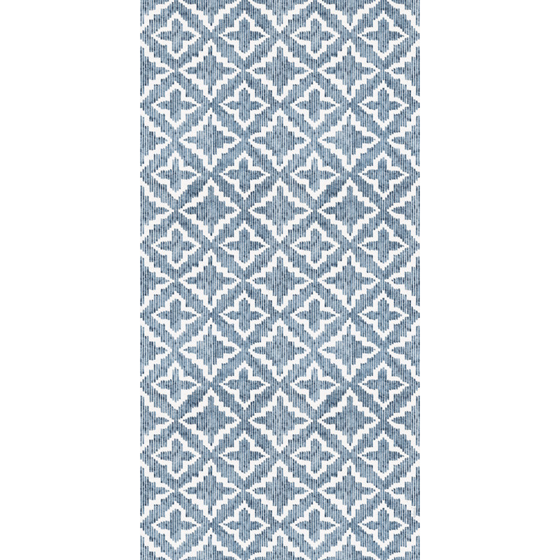 Cielo Blue Easy to Clean Vinyl Mat, Runner 2'6" x 6'5"