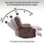 Fauteuil inclinable manuel pivotant de 39,7 po Breasha-130043232