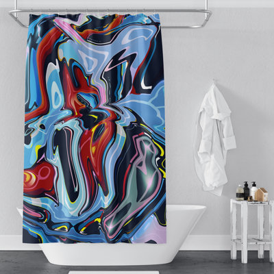 Rideau de douche simple abstrait
