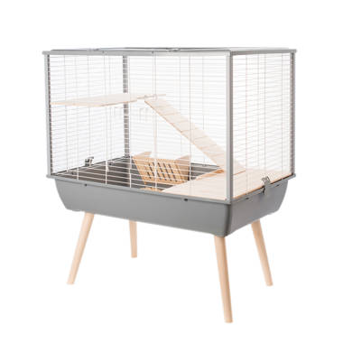 Ciresila Rabbit & Guinea Pig Cage with Hay Feeder, Bottle & Bowl Tucker Murphy Pet Size: 20.5 H x 17.5 W x 29 D