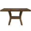 Table de groupe transitionnelle en bois brun 7 pièces avec table à rallonge et 6 chaises-67402131