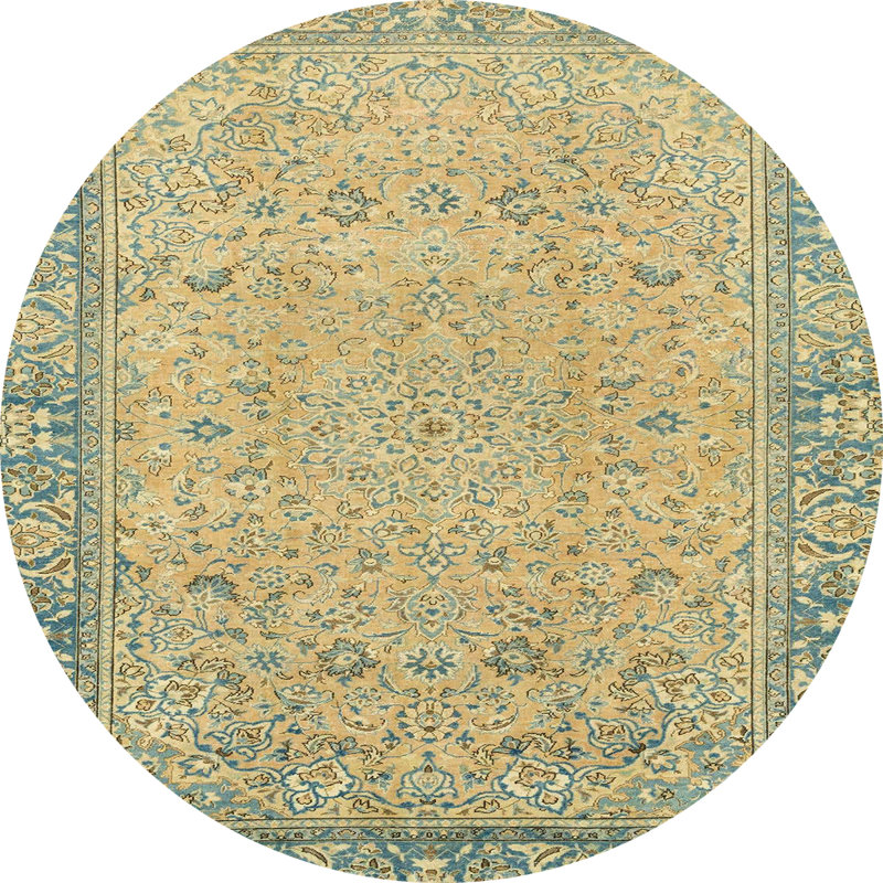 Abstract Indoor Rug, Round 8'