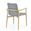 Chaise de salle à manger d'extérieur 2 pièces Modena