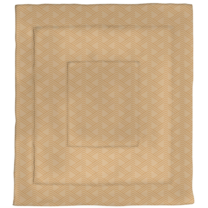 Édredon simple réversible en microfibre à motif Zig Zag, Édredon très grand, Orange