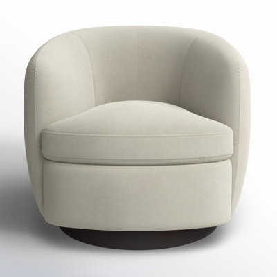 Marcy Upholstered Swivel Barrel Chair