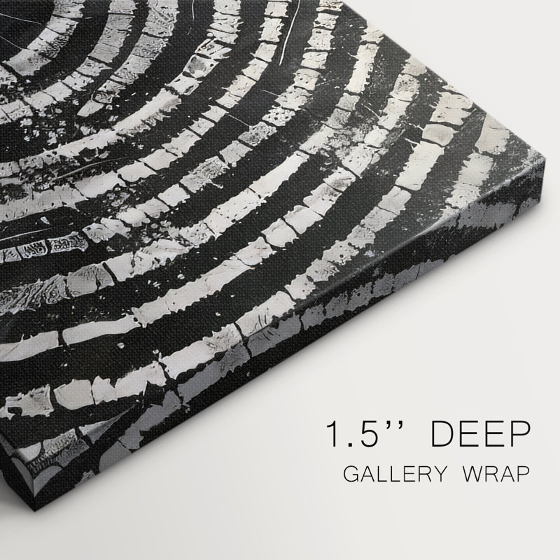Toile tendue avec châssis abstrait, série # 2 VII