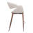 Limay Counter Stool Beige & Walnut
