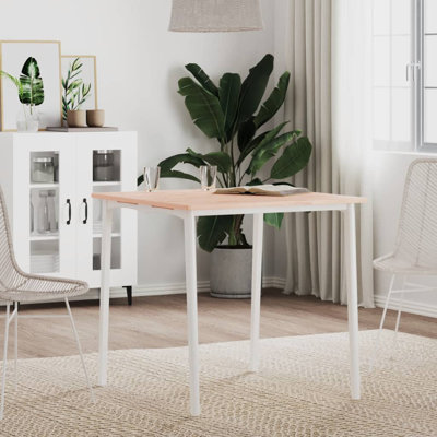 Vidaxl Table Top Square Solid Wood Beech