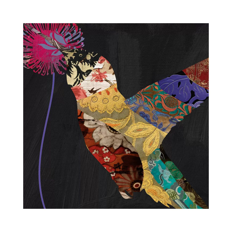 Humming Bird Brocade III by Color Bakery - Wrapped Canvas Print, 66.04 cm H x 66.04 cm W x 1.91 cm D
