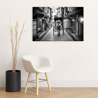 «Rickshaw japonais», impression d'art mural contemporain