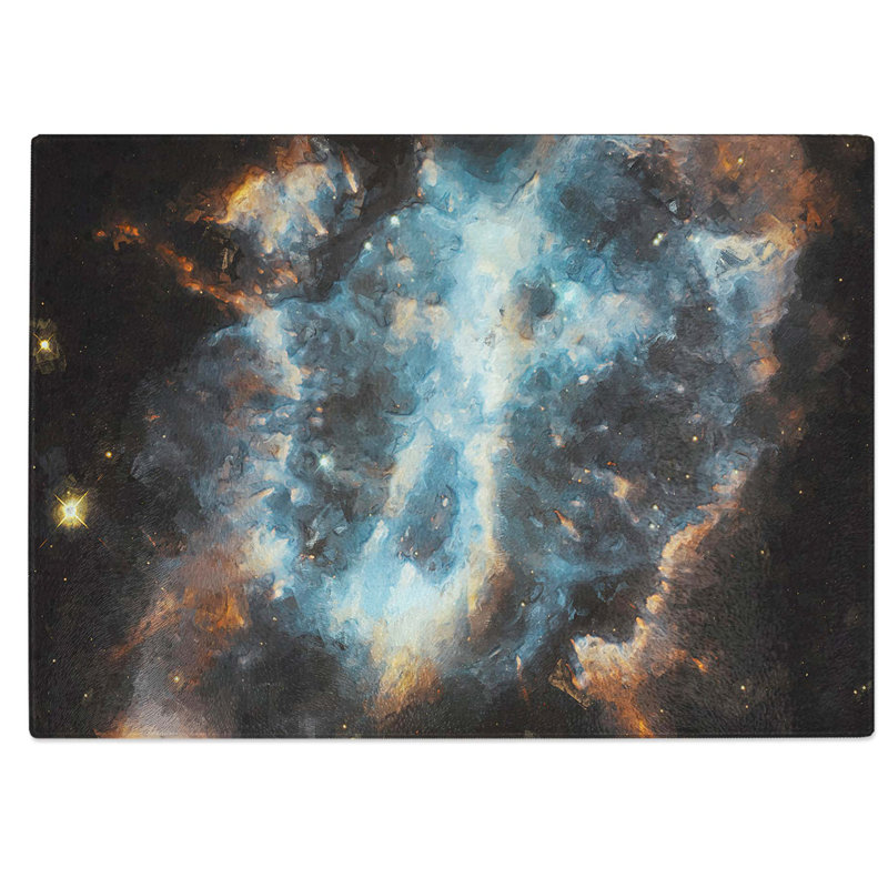 Tempered Glass Universe in Abstract Vol.14 Chopping Board, 28.5 cm W x 20 cm L