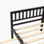 Lit plateforme espresso Watsons avec lit gigogne, tête de lit et pied de lit - aucun sommier nécessaire pour les espaces compacts-1931200110