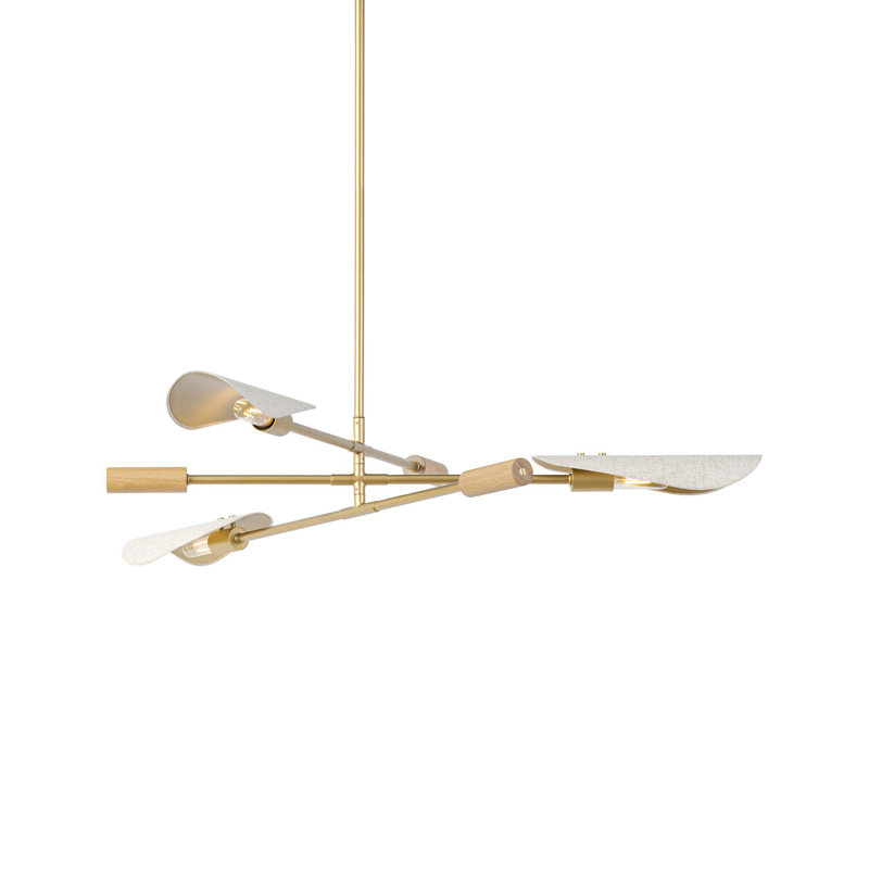 Astrid 3 - Light Chandelier, Flax Linen