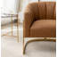 Fauteuil demi-tonneau rembourré l 30 po Romy-1182314355